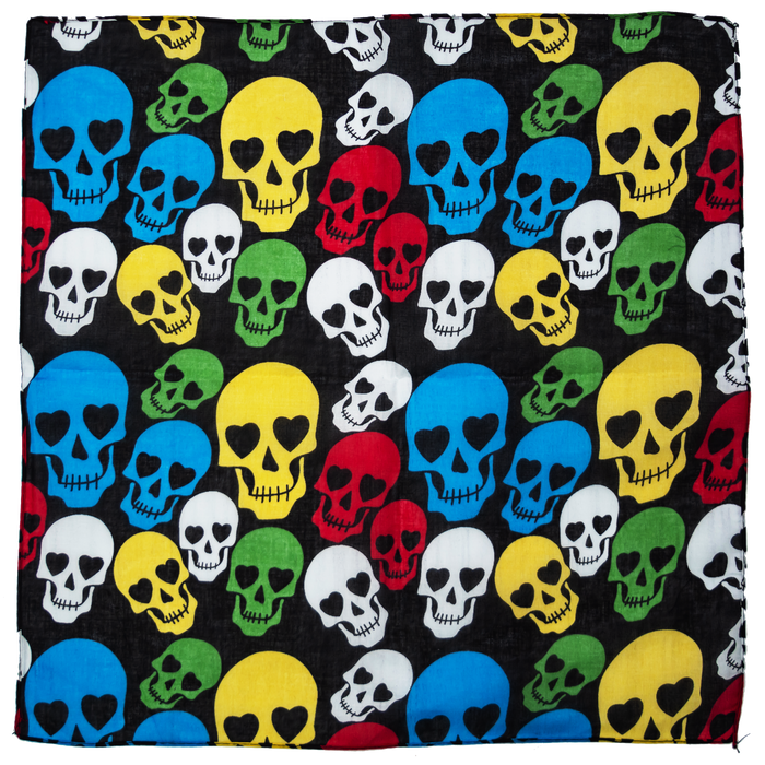 Wholesale Skull Bandana - 12 pieces