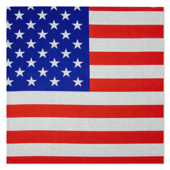 American Flag Wholesale Bandana - 12pcs
